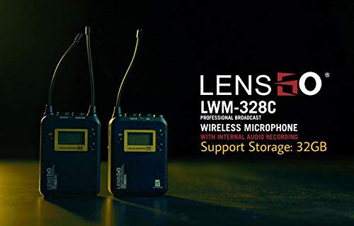 LENSGO LWM-328C Single Wireless Lavalier Lapel Microphone - GP Pro