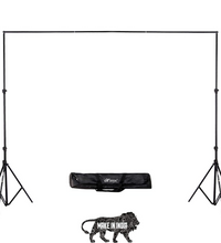 HIFFIN 9Ft X 9Ft Studio Background Support Kit for Photography and Videography | Portable and Foldable Stand Kit with Carry Bag