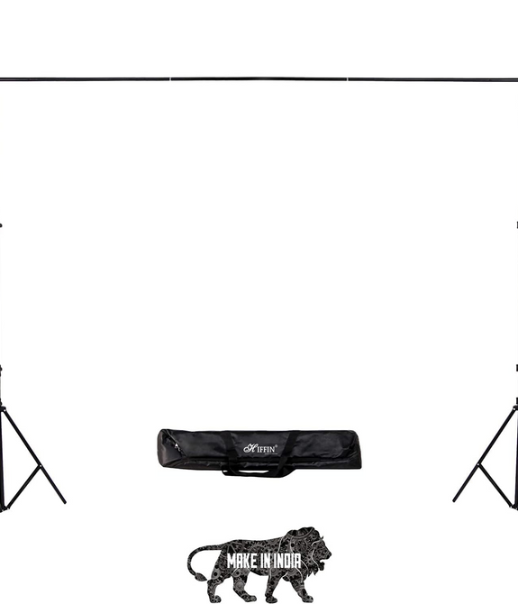 HIFFIN 9Ft X 9Ft Studio Background Support Kit for Photography and Videography | Portable and Foldable Stand Kit with Carry Bag