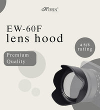 HIFFIN EW-60F Lens Hood Shade for Canon EF-M 18-150mm f/3.5-6.3 is STM,HUIPUXIANG 55mm Lens Hood for Canon EOS M5 M6