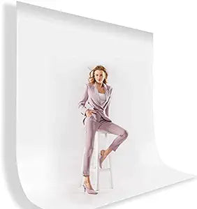 HIFFIN 2.4384 MX4.2672M (8X14 Ft), White Professional Backdrop for Background Photography Background Stand for Photo Light Studio Accurate Size 8x14 Ft,