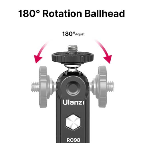 HIFFIN Ulanzi R098 Double Ball Heads with Cold Shoe Mount