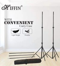 HIFFIN 9Ft X 9Ft Studio Background Support Kit for Photography and Videography | Portable and Foldable Stand Kit with Carry Bag