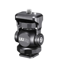 UURig R015 Ballhead Adjustable Angle Camera Monitor Mount Bracket, 1/4" Screw Tripod Mounting Head Arri Locating Applicable, Video Shooting Photography Accessories