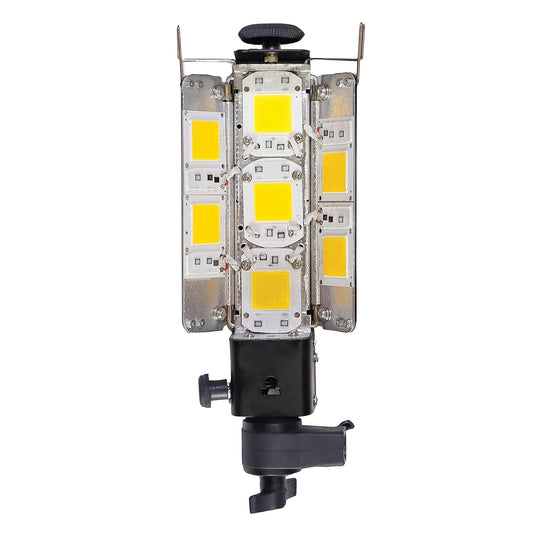 HIFFIN Warm White Porta LED 7 Panel Light Low Power Consuming LED Panels 350Watt (7 X 50w) High Intensity Warm White (Yellow/Kelvin) Light for Photo Video Indoor Outdoor Shoot