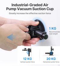 ULANZI Suction Cup Mount for Gopro iPhone - ULANZI SC-01 3in Pump-actived Vacuum Suction Mount Magic Arm Phone Holder Action Cam Adapter Car Boats Windshield Window Mount for Gopro Hero insta360 DJI Action