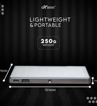 HIFFIN HF-138 Pro Portable Pocket RGB LED Video Light with 21 Lighting Effect Modes, 4000 mAh Inbuilt Battery, 2500K-9000K Full Color - Ideal for Photography, and Product Photography