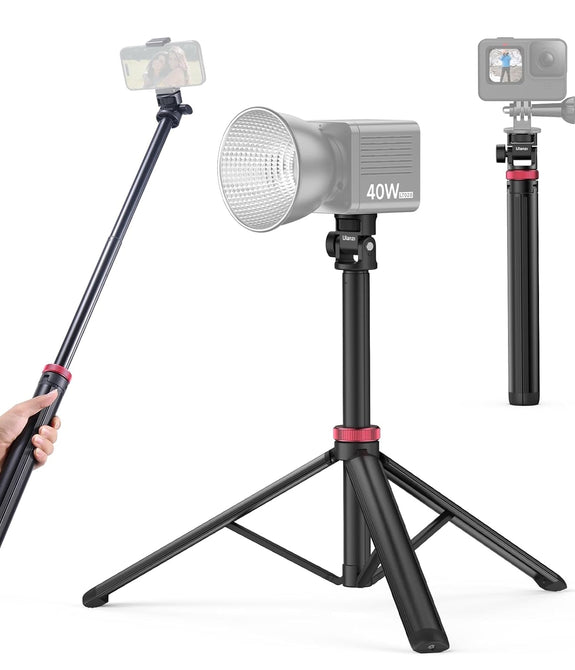 ULANZI MT-79 Extendable Tripod Aluminum, 81" Portable Adjustable Light Stand with 1/4" Screw, 360° Ball Head Camera Phone Tripod for Camera Video Light Smartphone, Lightweight for Travel