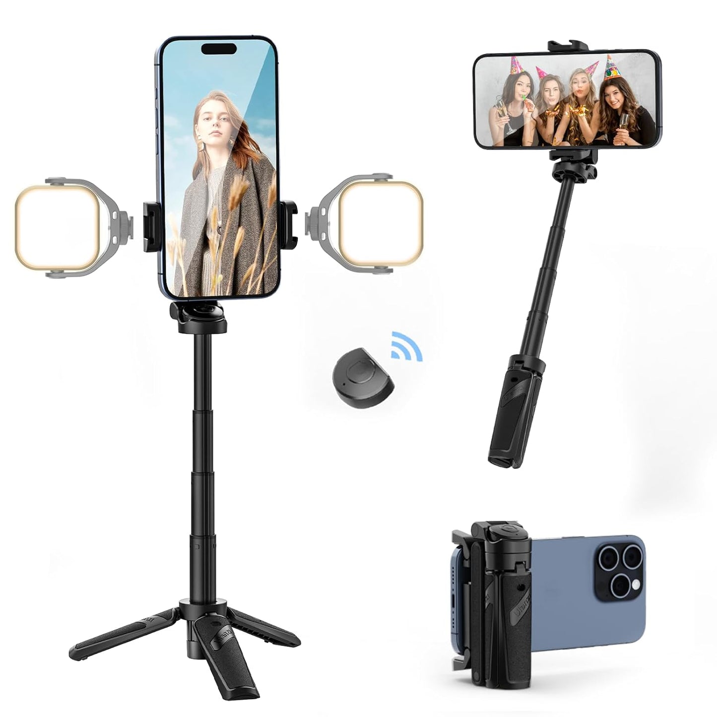 Ulanzi JJ02 Extendable Grip Phone Tripod with Remote