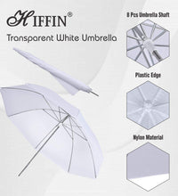 HIFFIN E27 4 Point Studio Double Holder Kit Umbrella White + Studio Light Stand 9 FT Bulb Holder KIT Mark IIII | 4 Double Holder | 4 Light Stand 9ft | 4 Umbrella | 8 20 W LED Bulb | 1 Boom