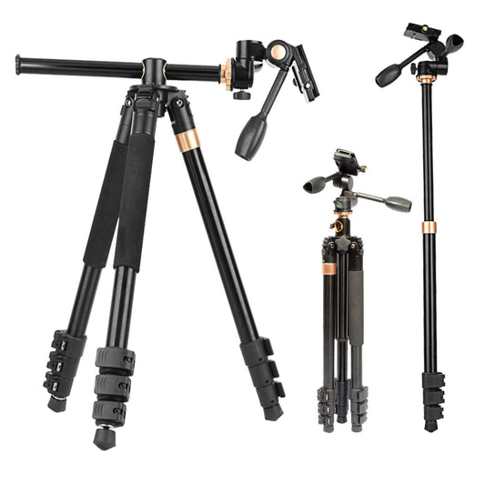 HF-999 Professional Portable Tripod Monopod with Ball Head