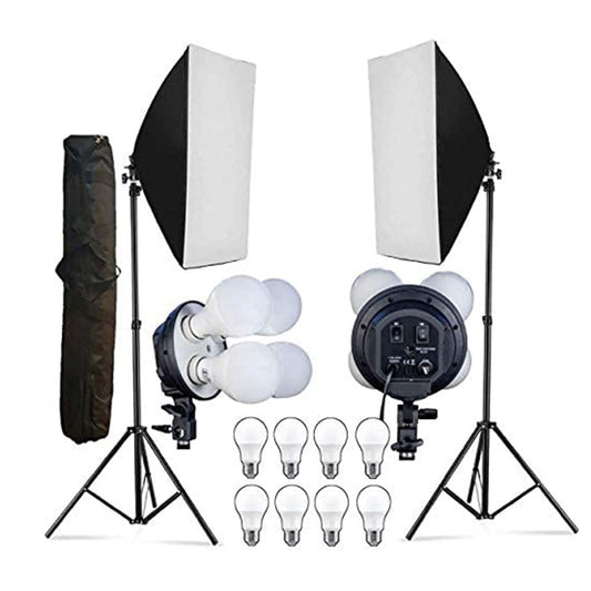 HIFFIN PRO HD Mark 2 Point Studio Lights for Photography and Video Shooting, Continuous Softbox Lighting Kit