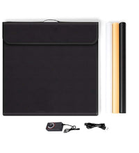 HIFFIN 60X60Cm Professional Photo Studio Portable Light Tent with Two Magnet Led Strips