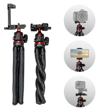 HIFFIN HTR-11 Mini Flexible Tripod, Tripod Stand with Phone Holder, Cold Shoe Mount and 1/4 Screw for Magic Arm Compatible with Smartphone, DSLR, and Action Cameras. Product Dimensions: 31 x 6 x 6 cm; Weight:300 g