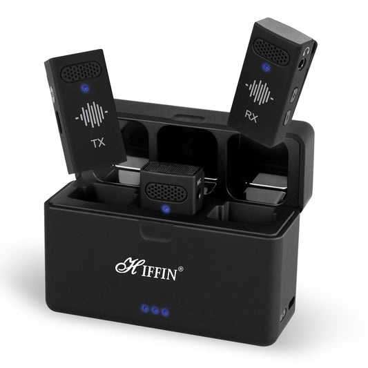 Hiffin HWM-50 Wireless Microphone System for Camera & Smartphone