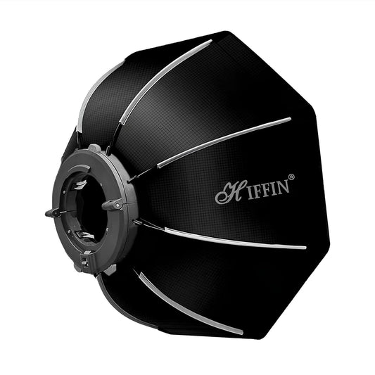 HIFFIN KT90 (90cm) Octagonal Softbox Quick Release, with Bowens Mount, Carrying Bag Compatible with Hiffin Cob-120P, Cob-200P, Cob-300P and Other Bowens Mount Light