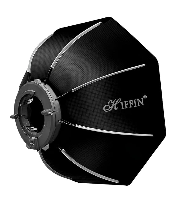 HIFFIN KT90 (90cm) Octagonal Softbox Quick Release, with Bowens Mount, Carrying Bag Compatible with Hiffin Cob-120P, Cob-200P, Cob-300P and Other Bowens Mount Light