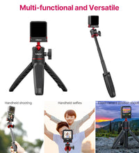 Mini Tripod for DJI Action 2 - MT-50 Small Tripod Magnetic Quick Release 3 Adjustment Extendable Handle Vlog Accessory Tripod Grip for DJI Action 2