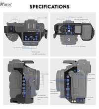 HIFFIN Upgrade Metal Cage for Nikon Z6II Z7II Z6 Z7 Z6ii Z7II Mirrorless, Extension Mount Microphone Fill Light Bracket Filming Accessories, with Cold Shoe