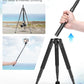 ULANZI MT-63 Mini Phone Tripod, 57" Portable Foldable Aluminum Alloy Extendable Camera Tripod with 2 in 1 Phone Clip, 360° Ball Head Travel Lightweight Tripod for iPhone DSLR Camera Max Load 5KG/11LBS