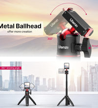 Mini Tripod for DJI Action 2 - MT-50 Small Tripod Magnetic Quick Release 3 Adjustment Extendable Handle Vlog Accessory Tripod Grip for DJI Action 2