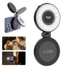 ULANZI Magnetic Selfie Light, LED Fill Light Compatible with Magsafe, LED Selfie Ring Light Included Sticky Ring for Phones, for Selfies/Photography/TikTok/Zoom Calls/Video Conference Color Black