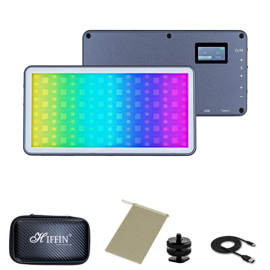 HF-135 Portable RGB LED Video Light, 24 Effects, 2500K-9000K, 4000mAh