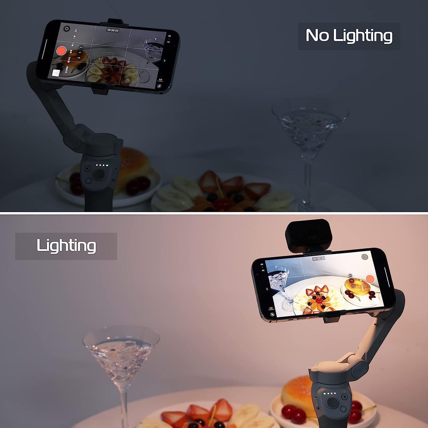 ULANZI VL40 OM Fill Light for DJI OSMO Mobile 6/OM 5/OM SE/OM4 SE/Insta360 Flow, Magnetic Mini Cute LED Video Light with 2500K-7500K and Adjustable Brightness