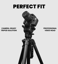 HIFFIN HF 880 1.651M (65 Inch) Aluminum Light Weight Tripod | with Fluid Video Head | for DSLR & Video Cameras| Maximum Operating Height: 1.66116M (5.45 Feet) | Maximum Load Upto: 7 kgs