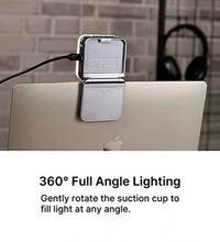 ULANZI CL15 2000mAh Mini Cube LED Suction Light Vlog Photography Fill Lighting Lamp for Video Conference/Live Streaming Broadcast/Zoom Meeting/Laptop Computer