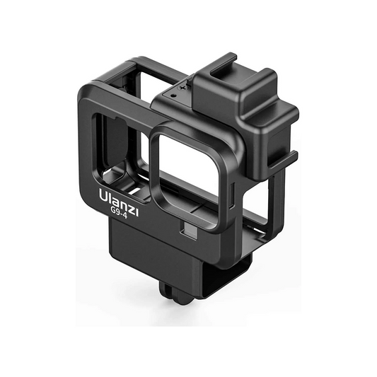 Ulanzi G9-4 Go Pro 9, 10, 11 Plastic Camera Cage with 2 Cold Shoe Mount for Mic and Led Light