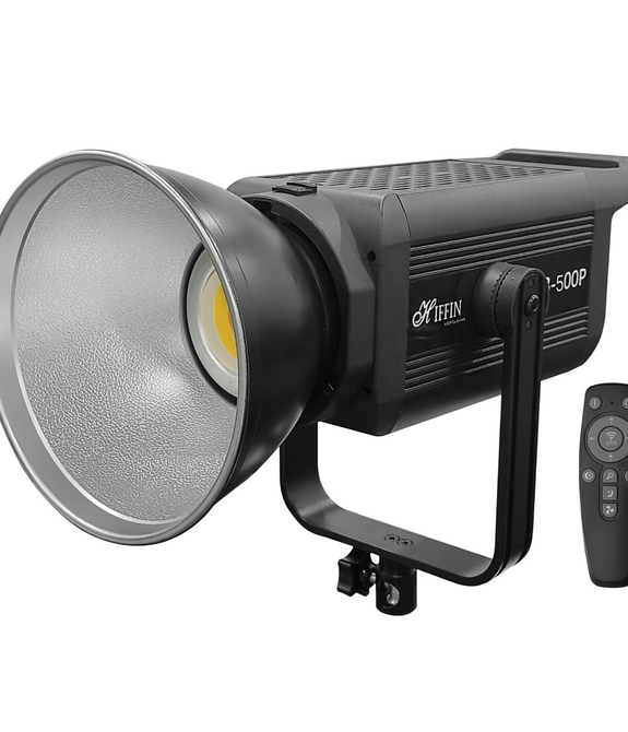 HIFFIN COB-500p Continous Light For Photography, 500W, 2800-6800 CTC, 9FX MODE, 0-100% Brightness