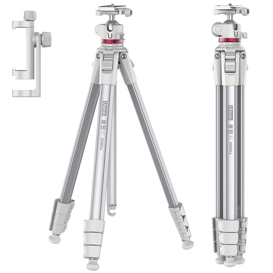 ULANZI MT-55 Camera Travel Tripod White, for Sony Canon DSLR Camera Video Shooting Portabl Tripod Mount w