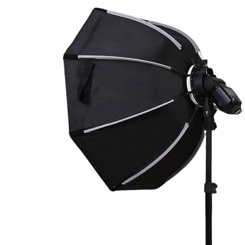 HIFFIN® 65cm V1 Flash Speedlite Softbox Portable Outdoor Octagon Umbrella Softbox with 9 fit Light Stand for ptoto Studio