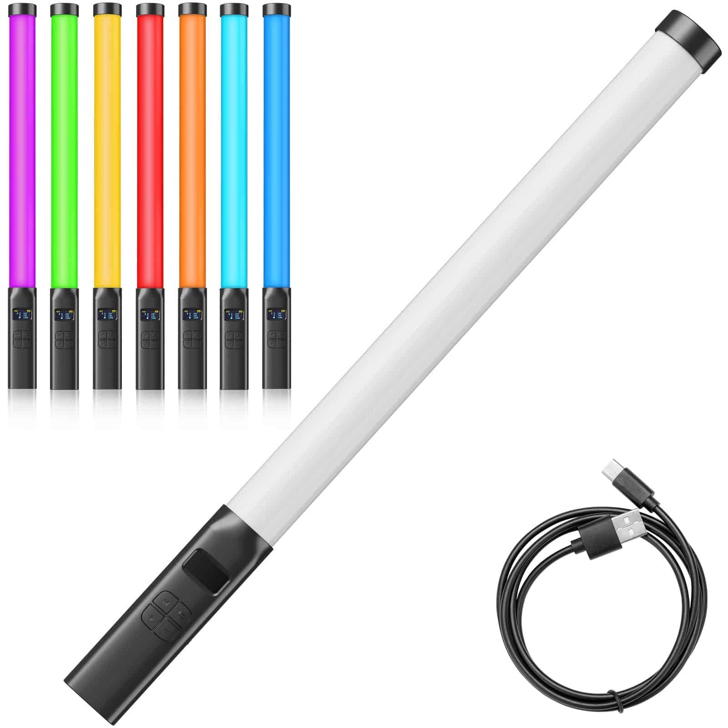 Ulanzi VL 119 RGB Light Stick 2500K-9000K Lights Wand Handheld Lamp Tube LED Video Lighting CRI 95+ 2000mAh Photography Studio