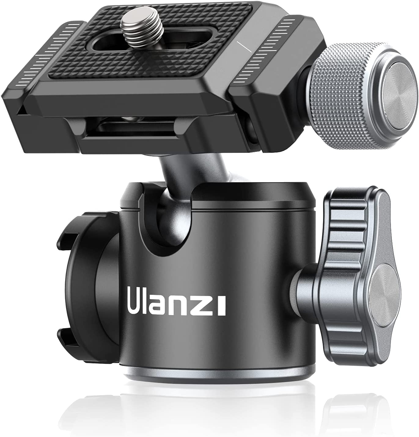 ULANZI Tripod Ball Heads for 1/4" Tripod, U-80L Camera BallHead Metal Mini Ball Head 360 Degree Rotating Panoramic Arca Quick Release Plate & Cold Shoe, for DSLR Camera Camcorder Tripod Monopod Slider