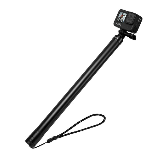 TELESIN 118"/3 Meters Ultra Long Selfie Stick for GoPro Max Hero 9 8 7 6 5 4 3+, Insta 360 One R One X, DJI Osmo Action, Extendable at 6 Lengths Carbon Fiber Lightweight Pole Monopod