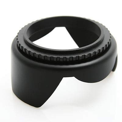 HIFFIN 62mm Flower Lens Hood Screw Mount for Canon Nikon Sony Olympus Pentax & All Other Digital SLR Cameras (62mm Flower Lens Hood)