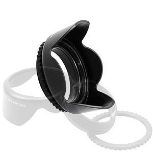 HIFFIN  49mm Flower Lens Hood Screw Mount for Canon Nikon Sony Olympus Pentax & All Other Digital SLR Cameras (49mm Flower Lens Hood)