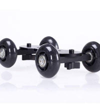 HIFFIN® New Black DSLR Skater Wheel Camera Truck Top Dolly Kit + 7inch Articulate Magic Arm