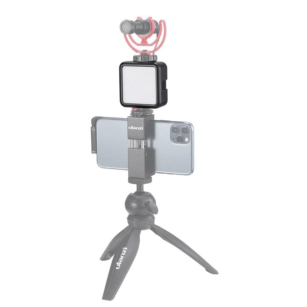 ULANZI VL49 2000mAh LED Video Light With 3 Cold Shoe Mounts, Type C Charging, Soft Light Panel