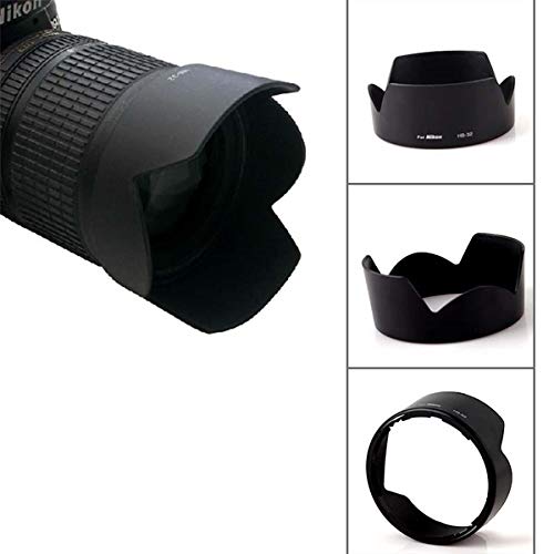 HIFFIN® Lens Hood HB 32 Lens Hood for N 18-140mm f/3.5-5.6g ED VR /18-135mm f/3.5-5.6g if-ed /18-105mm f/3.5-5.6g ED VR /18-70mm f/3.5-4.5g