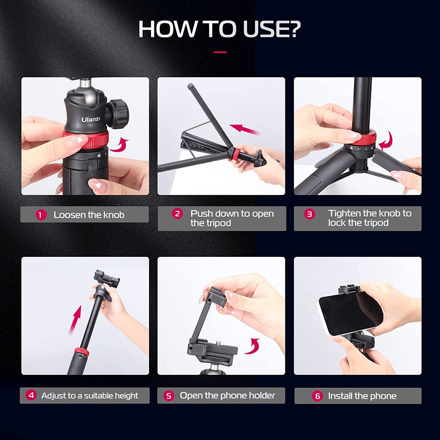 Ulanzi MT-44 Extendable Vlog Tripod (Upgrade)