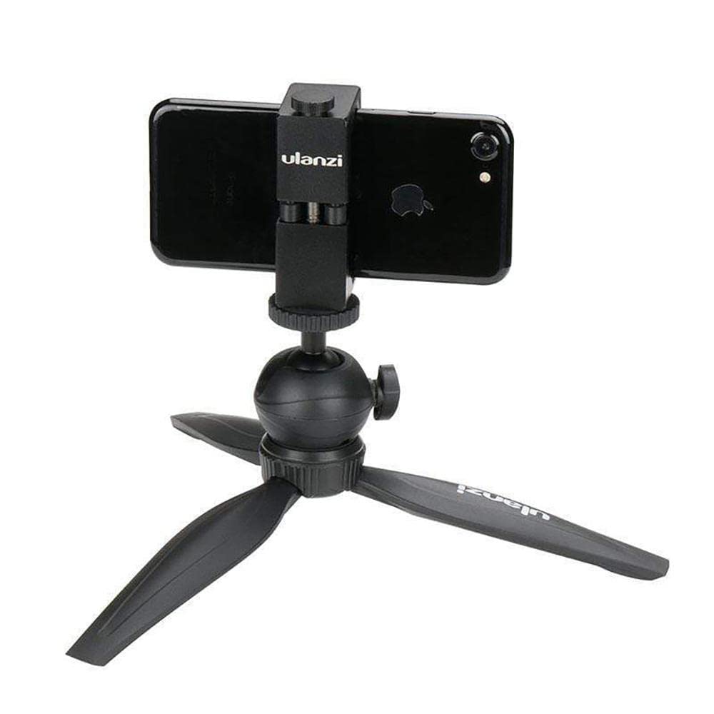 Ulanzi MT-03 Pocket Mini Desktop Tripod, 360° Removable Ballhead 1/4 Screw, Monopod Time-Lapse Photography Stand, Portable Folding Gimbal Tripod