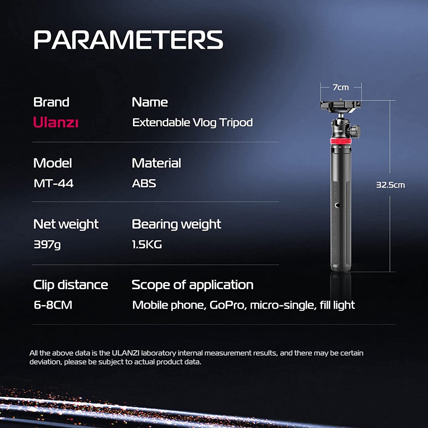 Ulanzi MT-44 Extendable Vlog Tripod (Upgrade)