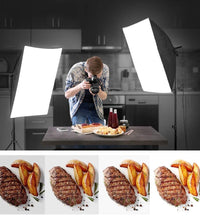 HIFFIN® PRO HD 5 Soft Led Video Light Softbox Kit | 2 Point Lighting | Stand | for YouTube Shooting,Videography, Product Photography, Continuous Studio Lights, Key Fill and Back Light
